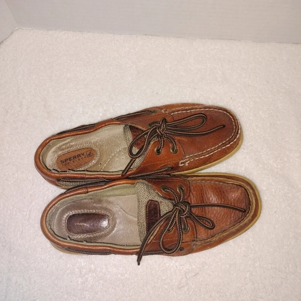 Sperry Kids Brown Moccasins